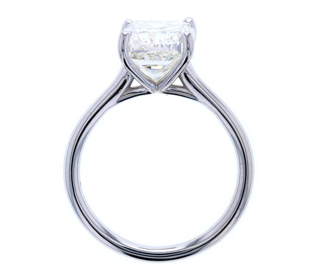 4 carat cushion cut diamond ring