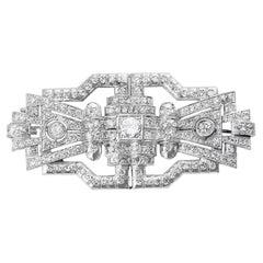 4 Carat Diamond Convertible Brooch Necklace