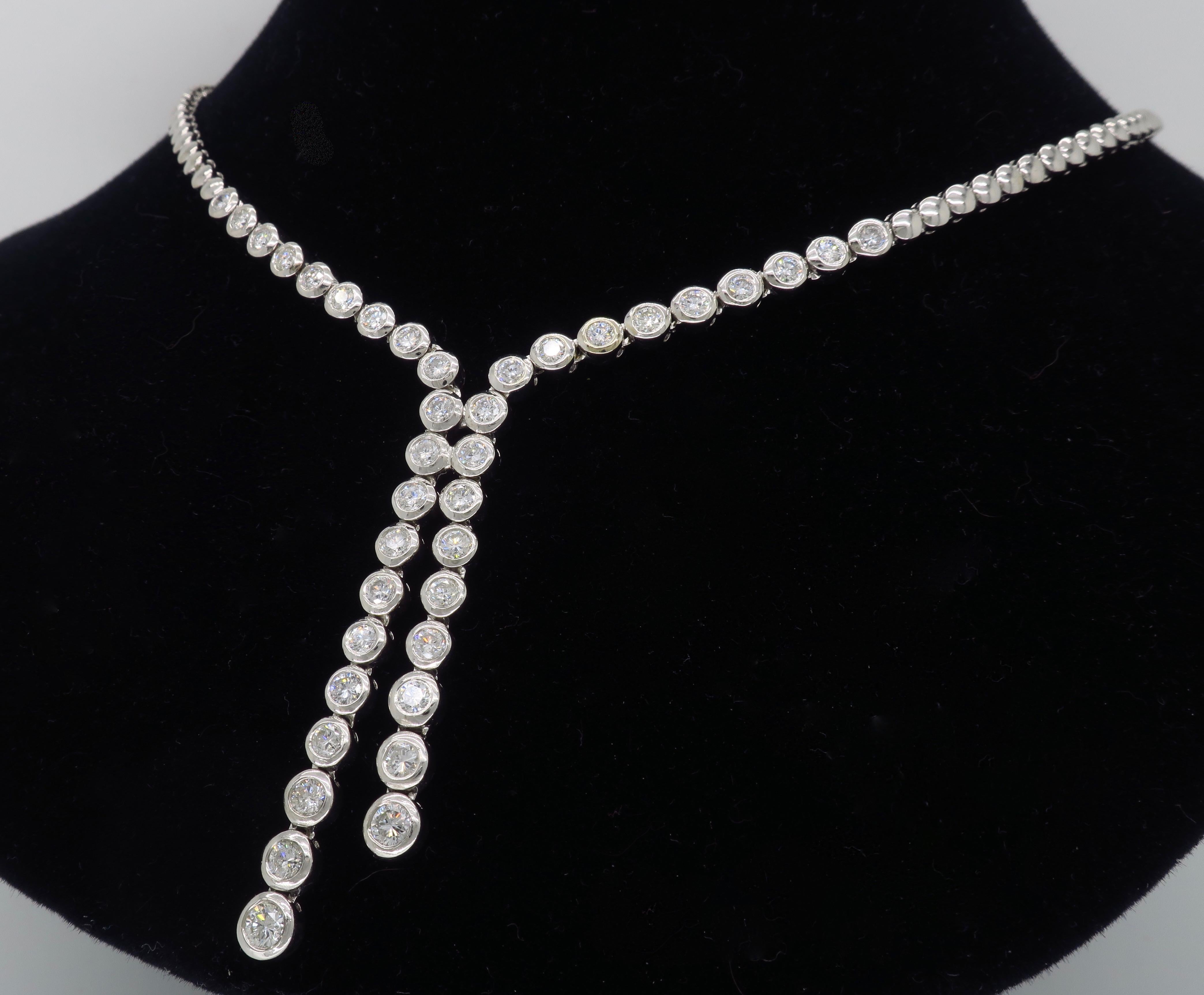4 Carat Diamond Drop Necklace 1