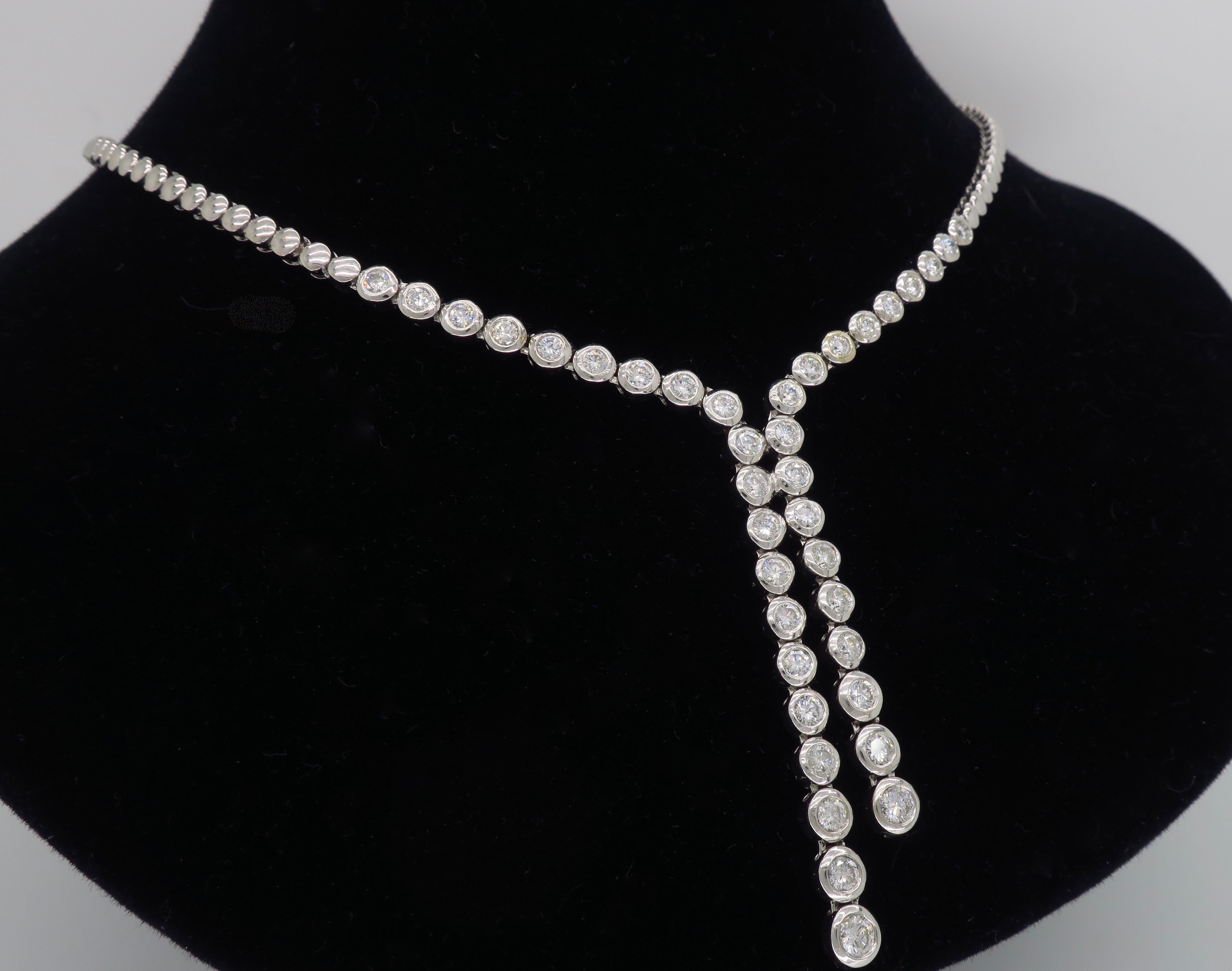 4 Carat Diamond Drop Necklace 2