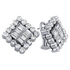 Orecchini con diamanti da 4 carati in oro 18k