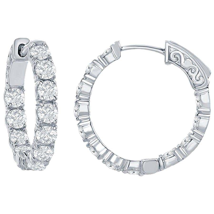 Oval shaped hoop earrings Clearance
