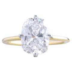 4 Carat Elongated Cushion Cut Diamond Engagement Ring