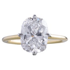 4 Carat Elongated Cushion Cut Diamond Engagement Ring