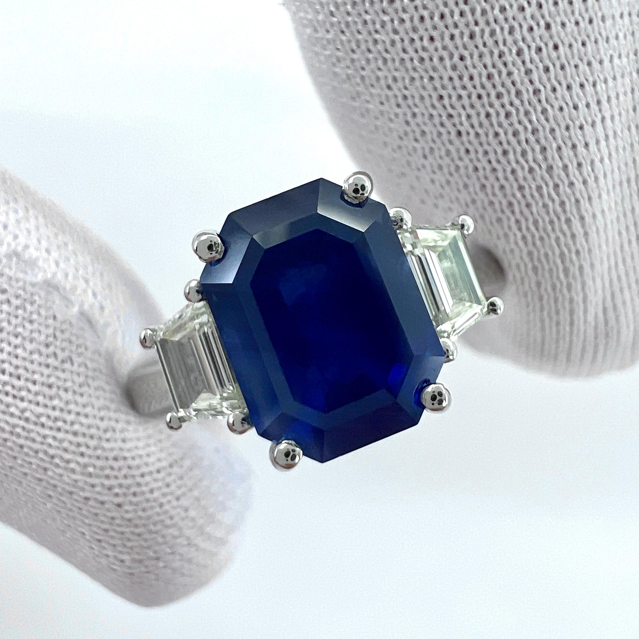 4 carat sapphire engagement ring