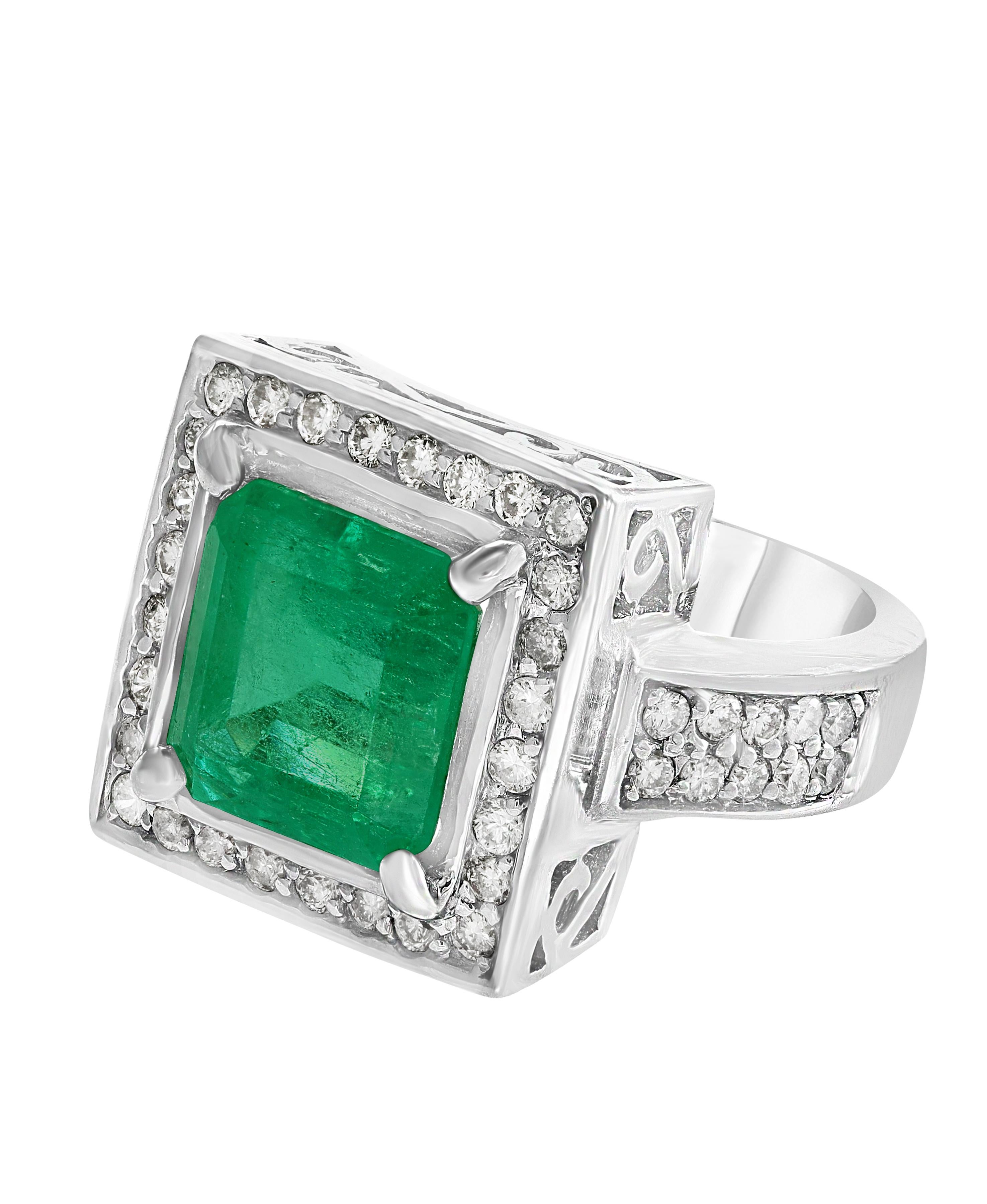 4 carat emerald ring