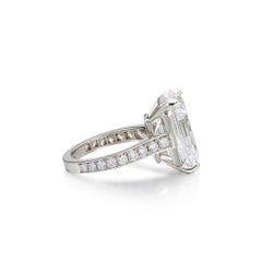 4 Carat Emerald-cut Statement Type IIa FL/IF 14K White Gold