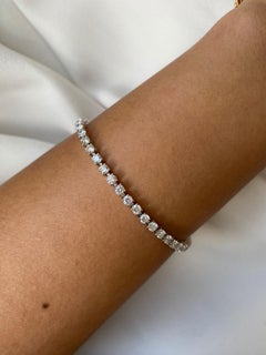 Tanisa Nahata Diamond 5.00ct. Tennis Bracelet in 18Karat White Gold.