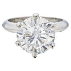 4 Carat GIA Certified Round Brilliant Diamond Ring