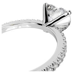4 Carat Heart Shape Statement Type IIa  / D color FL/IF Diamond Ring