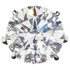Anillo de Diamante Brillante Redondo de 4 Quilates J VVS  Una declaración atemporal GIA