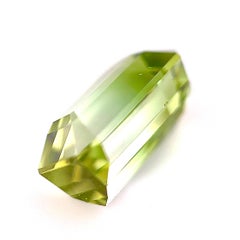 4 Carat Natural Bi Color Tourmaline Loose stone in Green and White