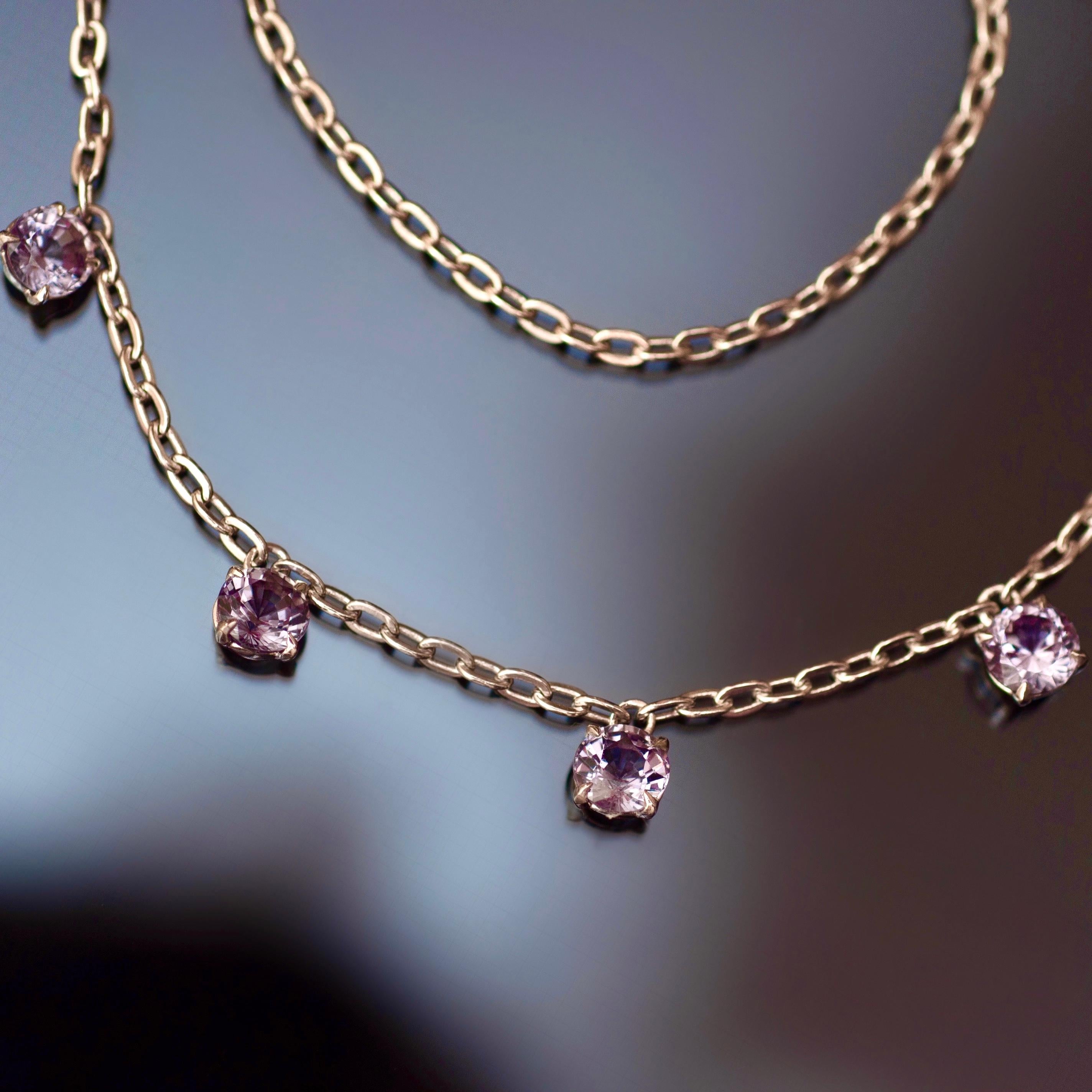purple spinel necklace