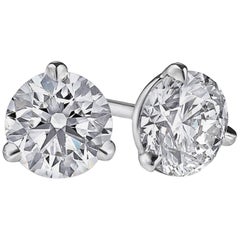 4 Carat Natural Untreated Diamond Studs