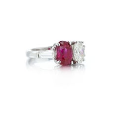 4 Carat Oval Statement Ruby Red 14K Gold Effortless Elegance Modern Classic