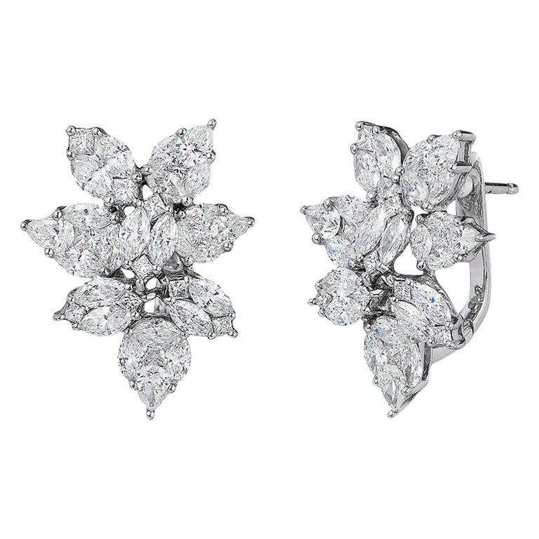 Belfiore Jewelry pear-shape-diamond earrings, 21st century