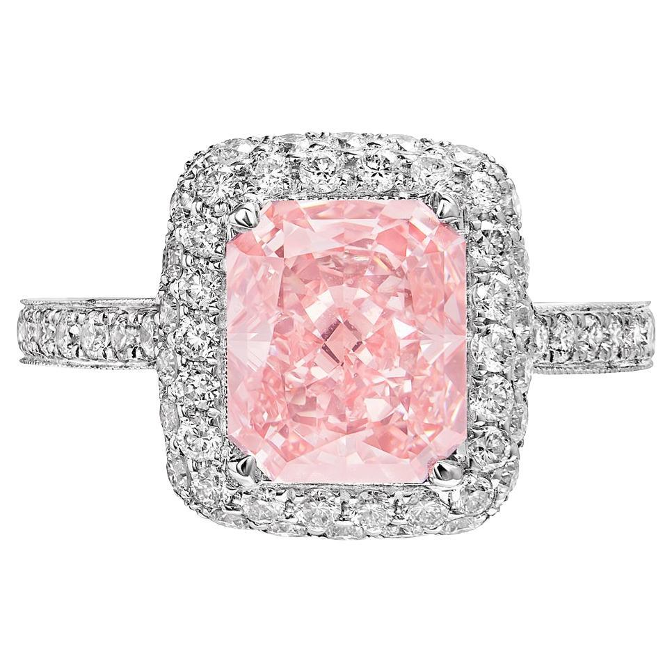 28 Carat Emerald Cut Diamond Engagement Ring GIA Certified FVP VVS2 For