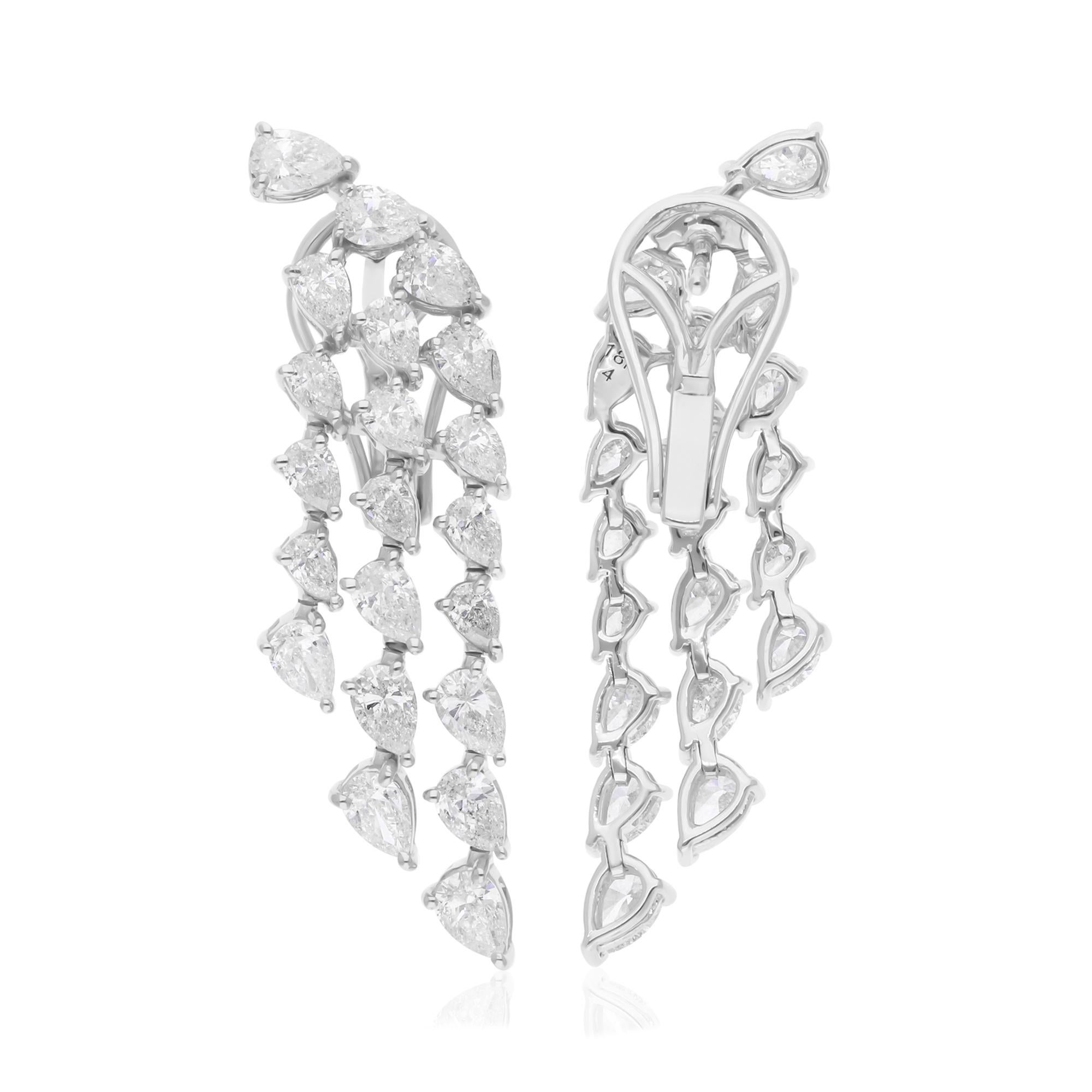 Cast from 18-karat gold, these exquisite earrings are handset with 4.01 carats of sparkling diamonds.

FOLLOW SPECTRUM JEWELS storefront to view the latest collection & exclusive pieces. Spectrum Jewels is proudly rated as a Top Seller on 1stdibs