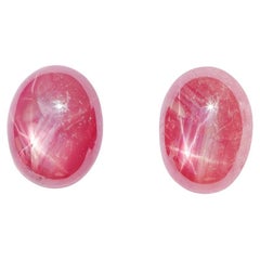4 Carat Star Ruby Loose Gemstone  Oval 10x8mm