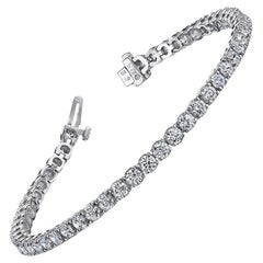Bracciale con diamanti in oro bianco da 4 carati