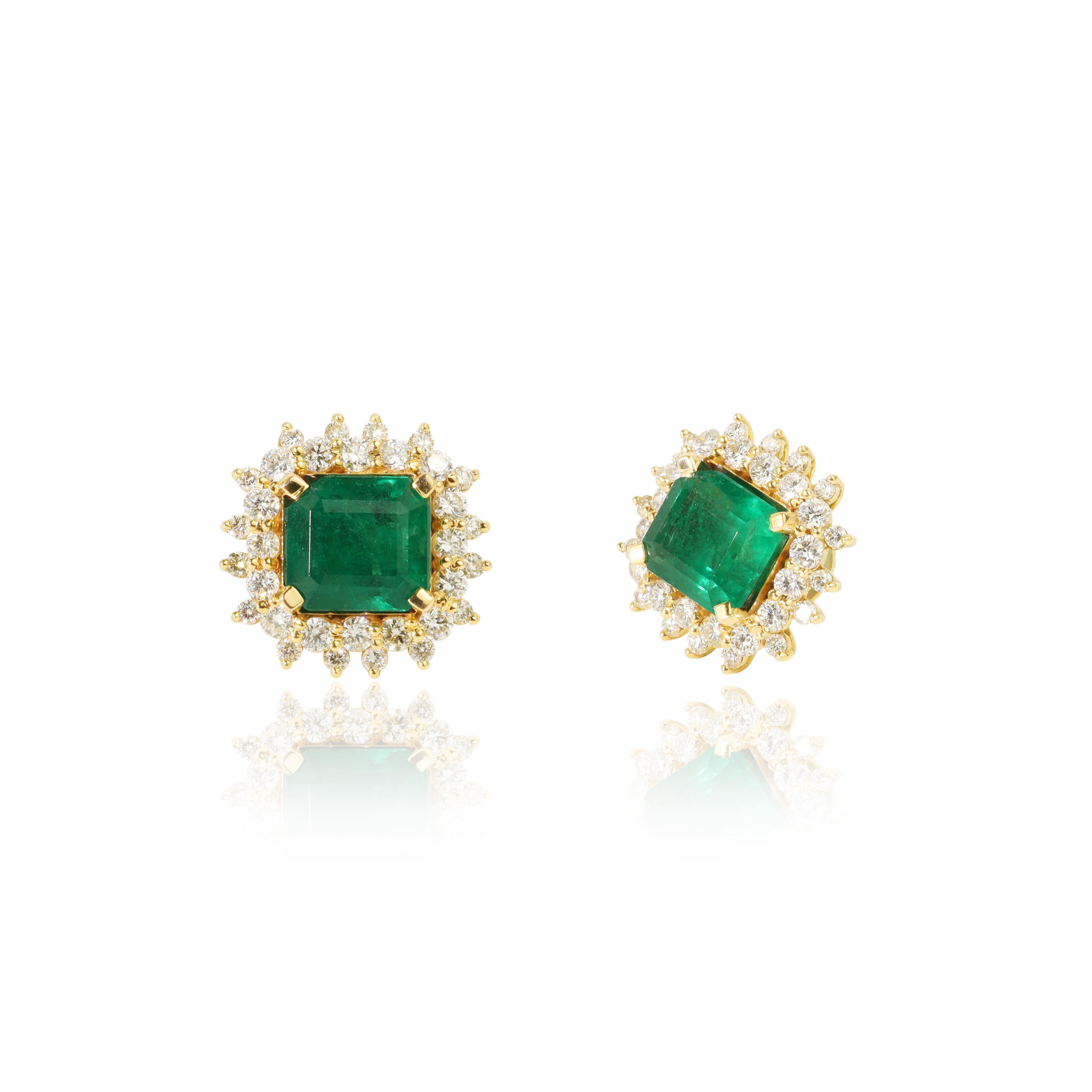 4 Karat sambischer Smaragd und natürlicher Diamant-Halo-Ohrstecker aus 18 Karat massivem Gold


Erhältlich in 18k Gelbgold.

Das gleiche Design kann auch mit anderen Edelsteinen auf Anfrage hergestellt werden.

Einzelheiten zum Produkt:

1. Grüner