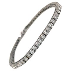 Diamond Tennis Bracelet 4 carat 18K White Gold