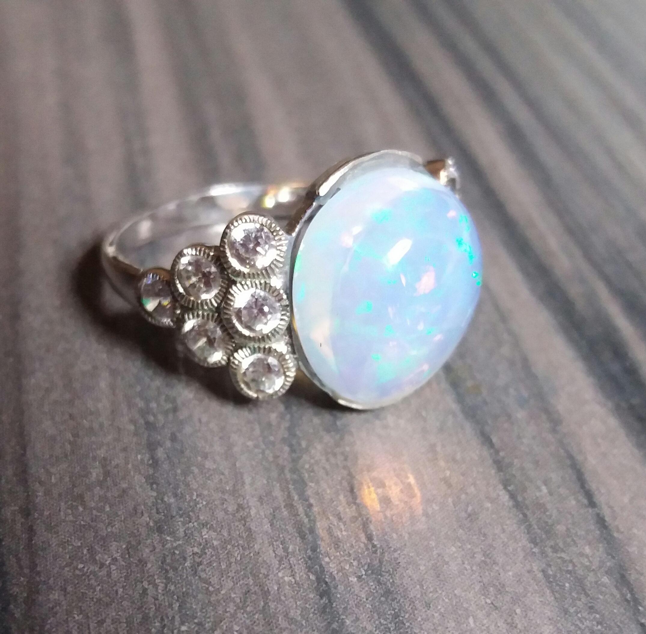 opal ring design for man
