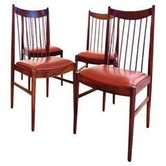 4 chaises d'Arne Vodder modèle 422