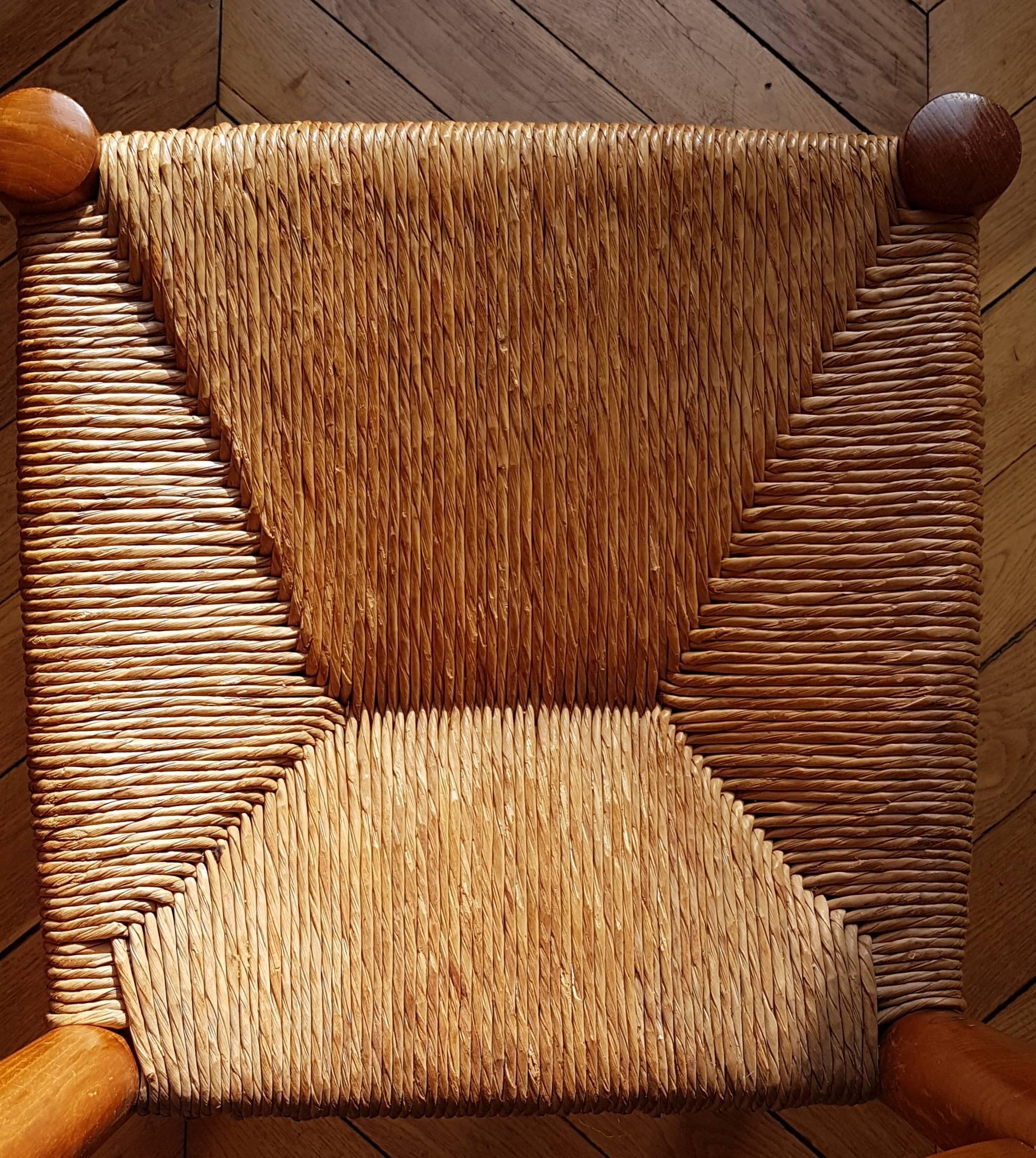 Four Chairs by Charlotte Perriand for Meribel, 1960 Ashwood 1