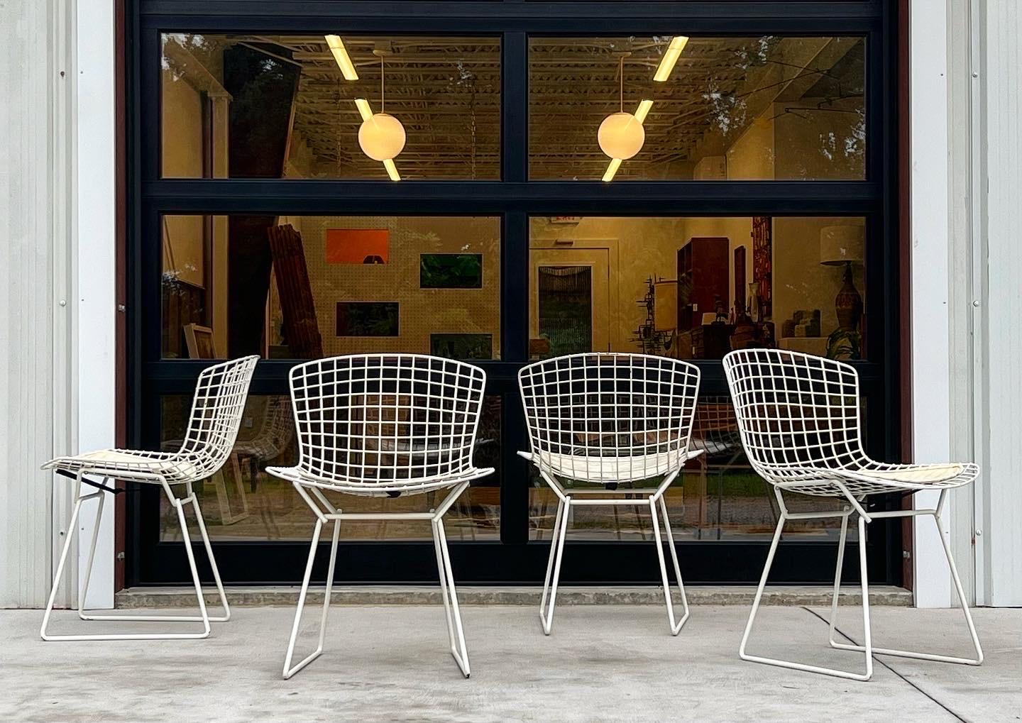 Mid-20th Century '4' Chairs by Harry Bertoia for Knoll Manufacturing, Circa 1960s