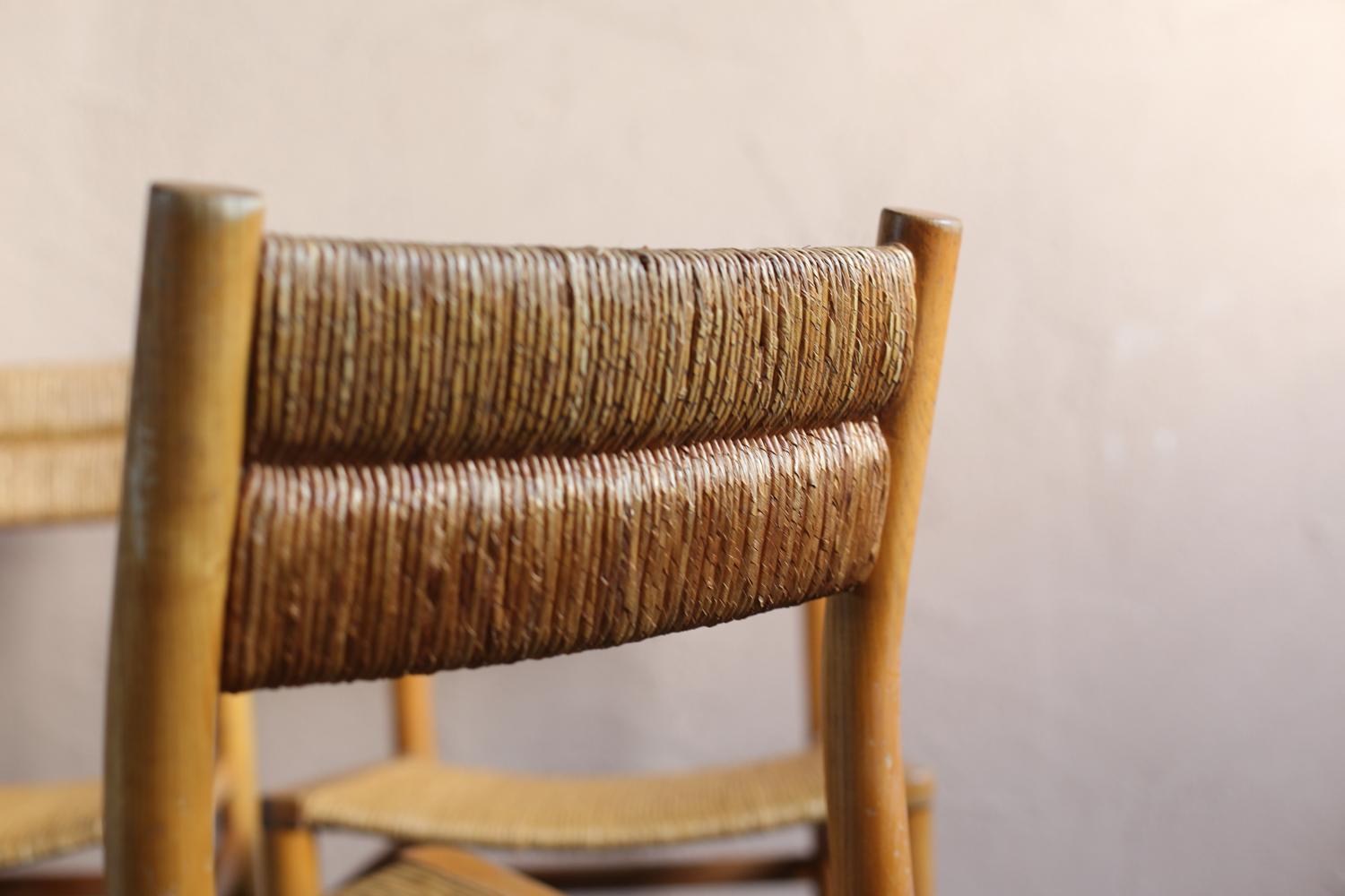 Mid-20th Century 4 Chairs by Pierre Gautier-Delaye, Model Week-End For Sale