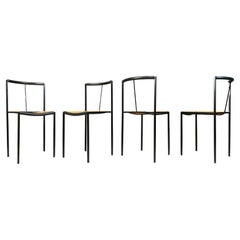 4 chairs by Zeus Noto Maurizio Peregalli Millepunte, 1985