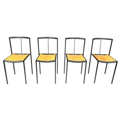 4 chairs by Zeus Noto Maurizio Peregalli Millepunte, 1985