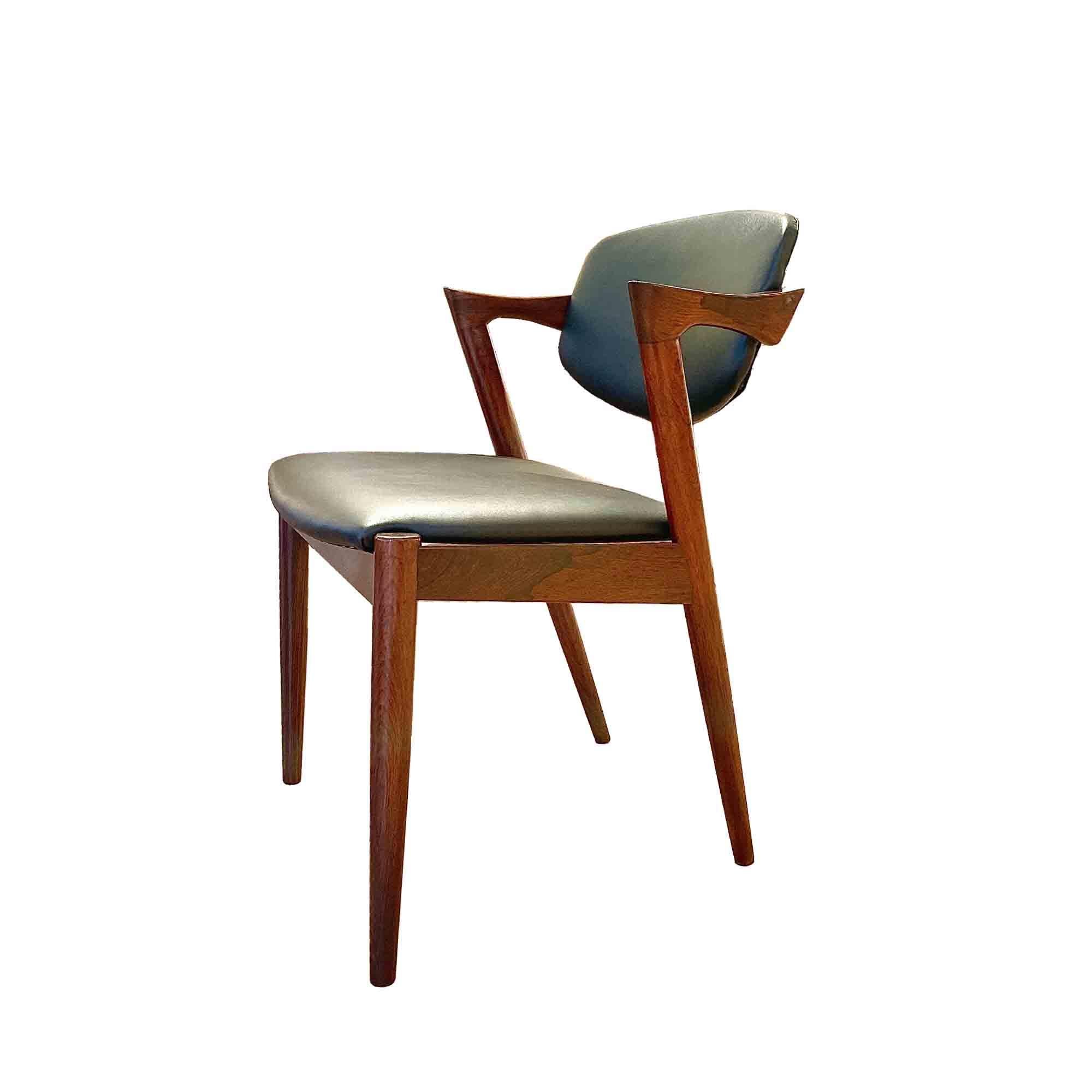 4 Stühle Modell 42 von Kai Kristiansen (Dänisch) im Angebot