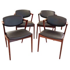 Vintage 4 Chairs Model 42 by Kai Kristiansen