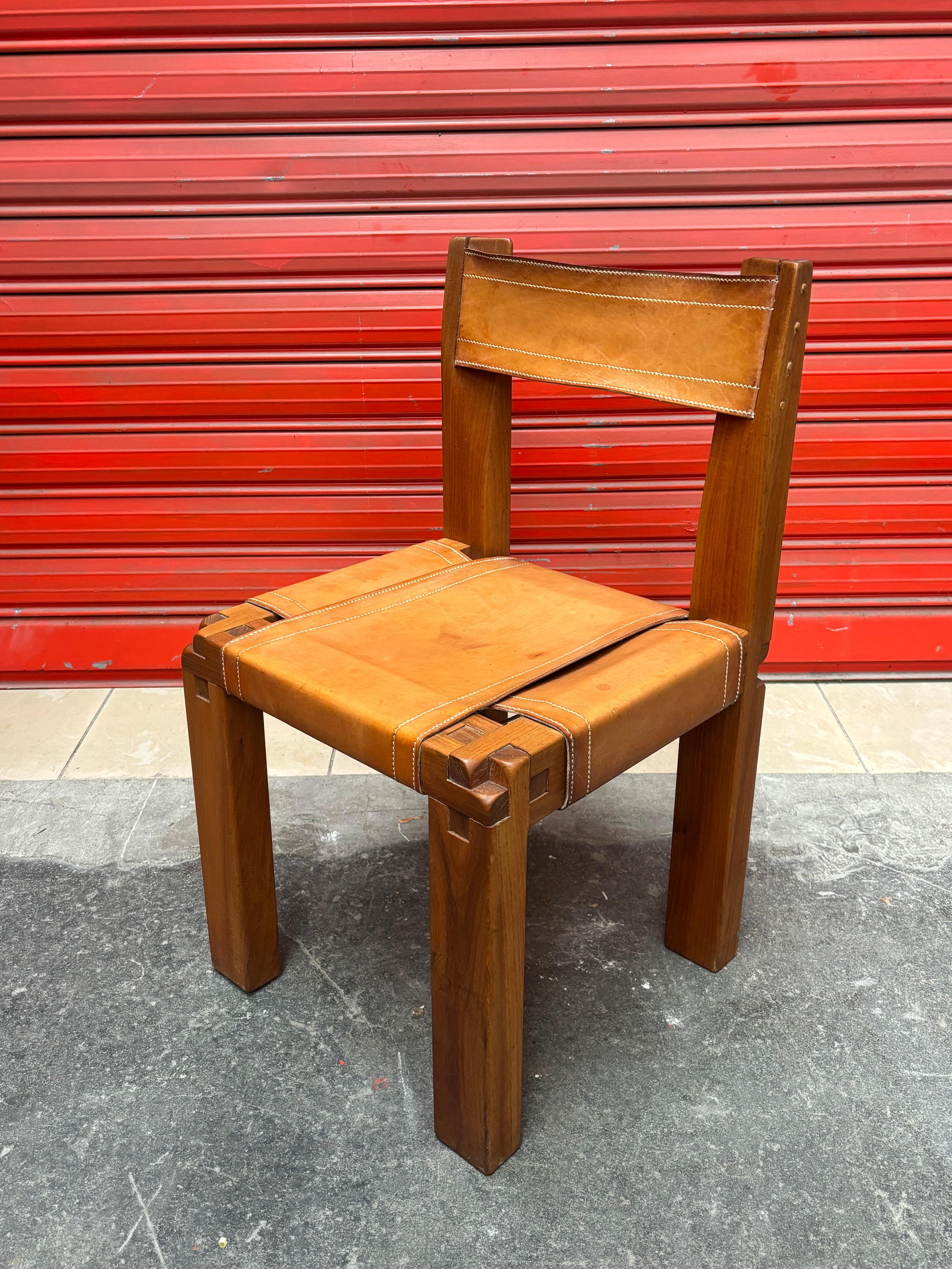 4 sedie S11 di Pierre Chapo in vendita 6