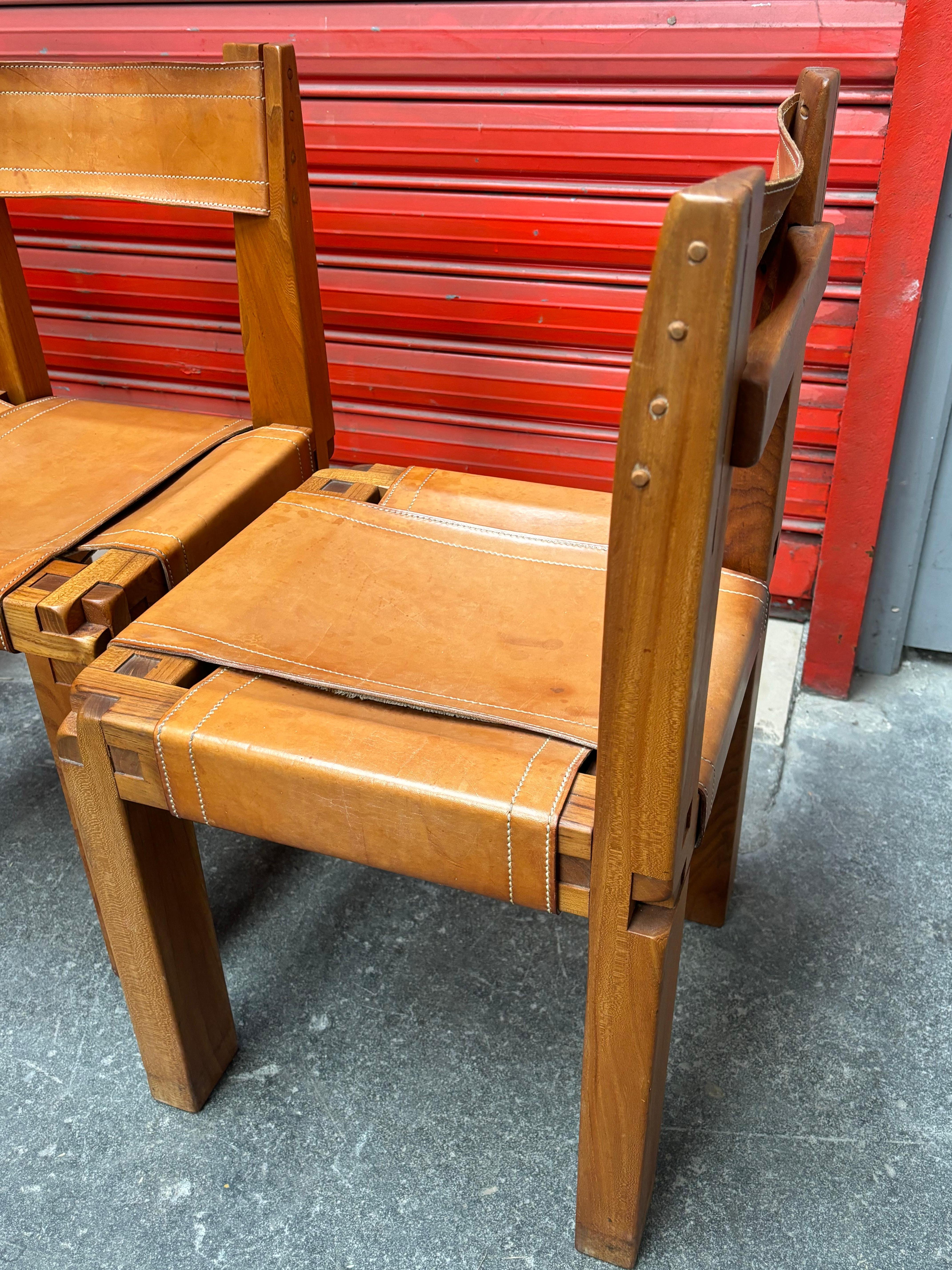 4 sedie S11 di Pierre Chapo in vendita 8