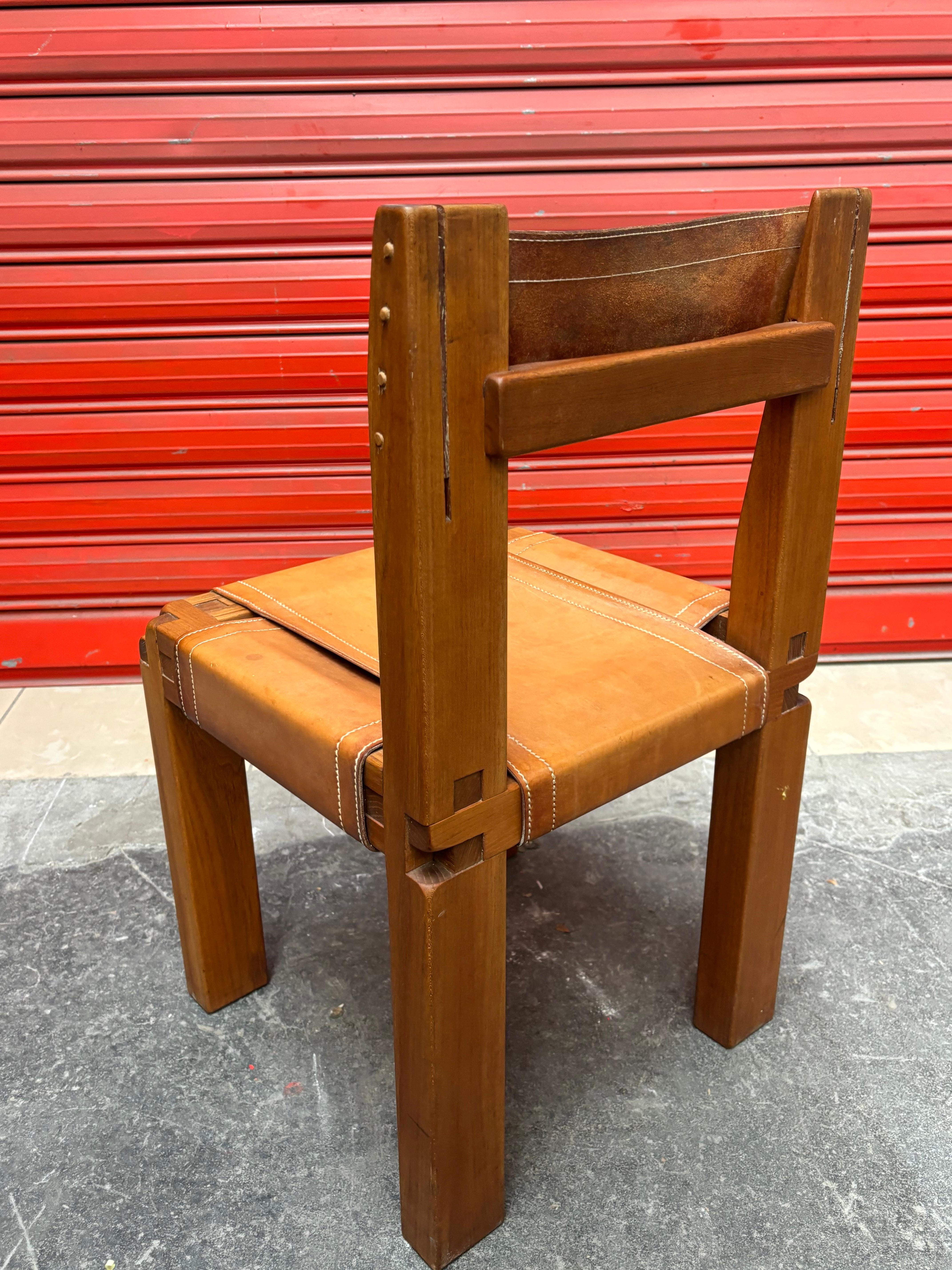 4 sedie S11 di Pierre Chapo in vendita 9