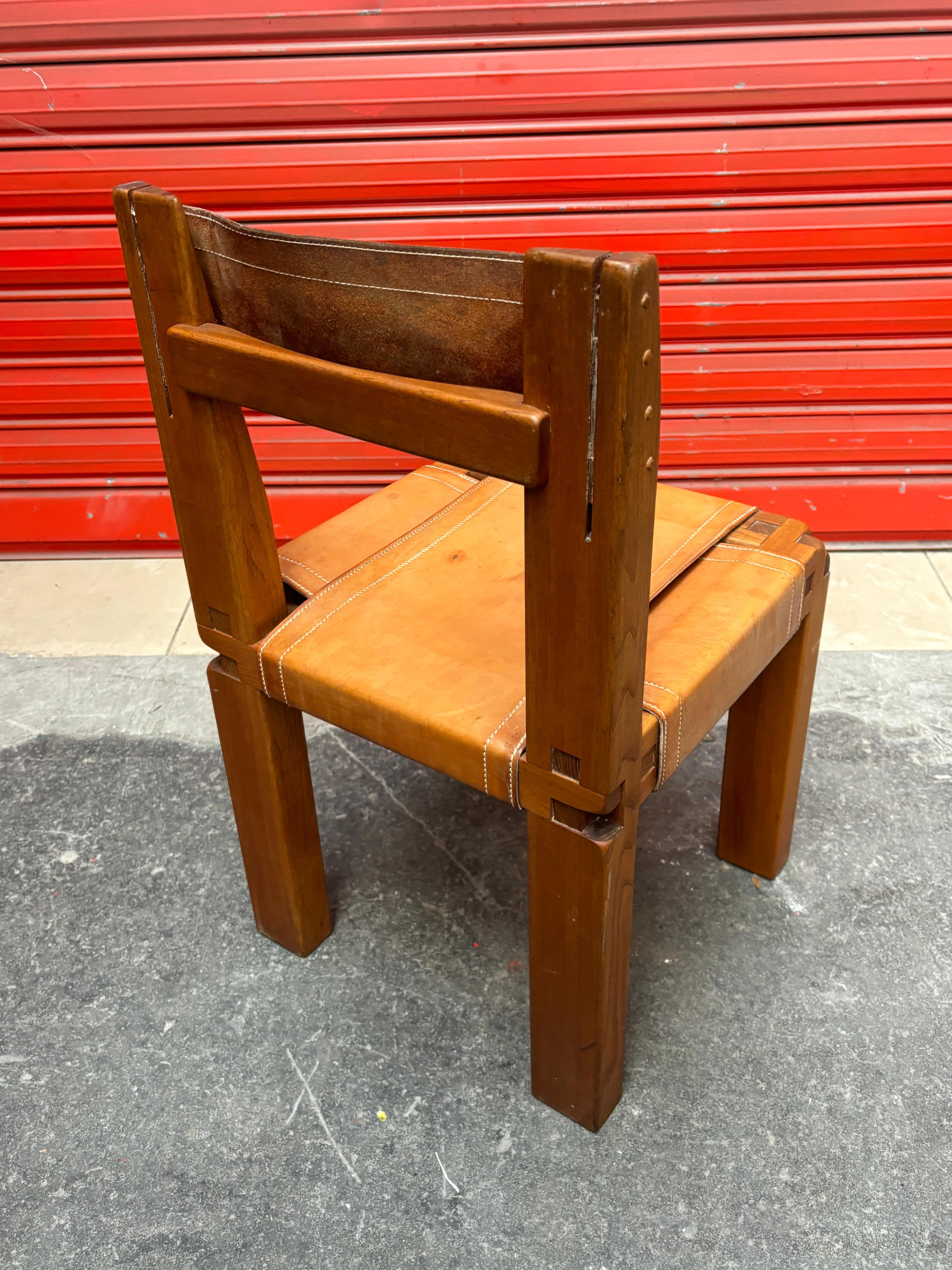 4 sedie S11 di Pierre Chapo in vendita 10