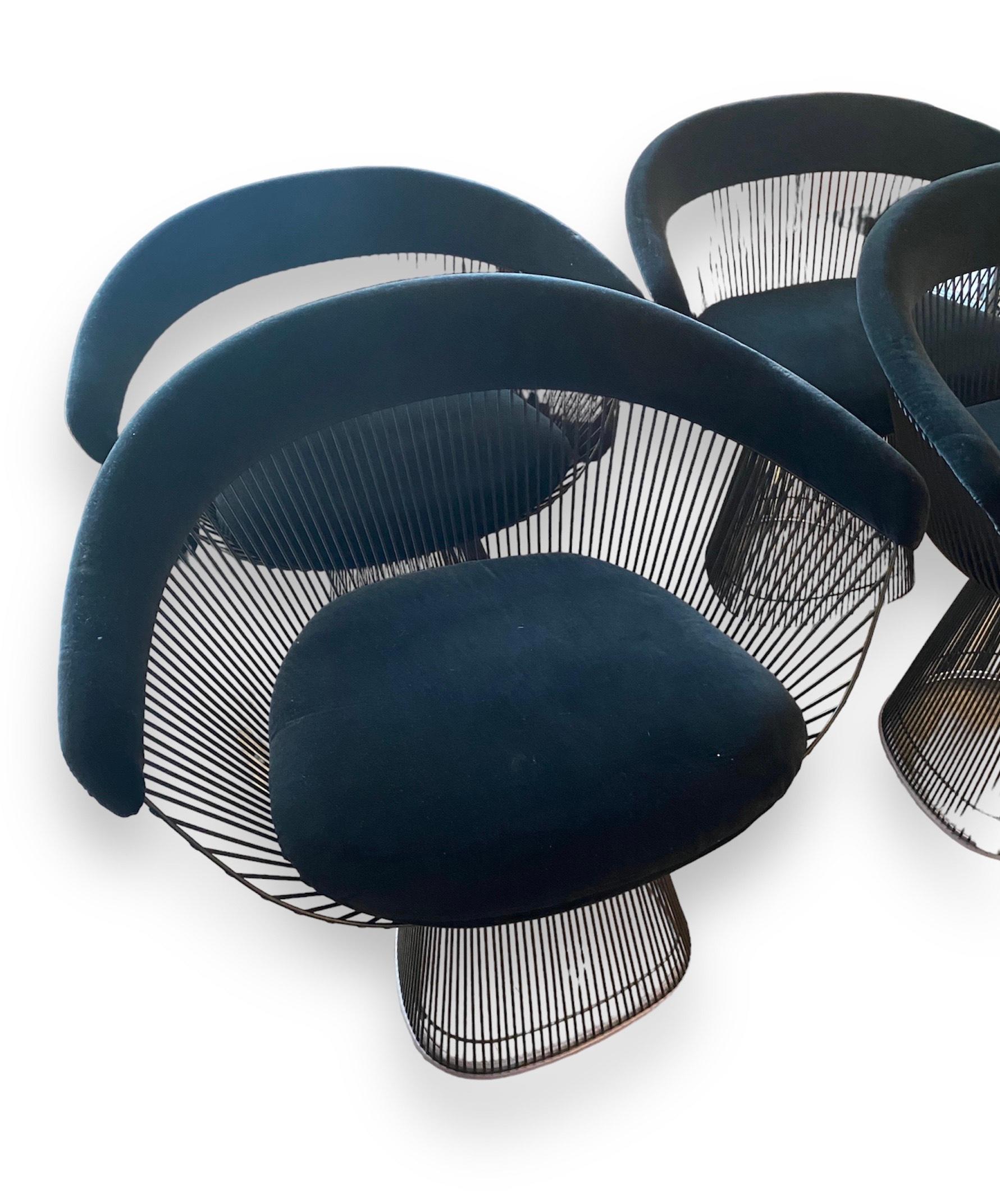 4 Chairs, Warren Platner, Knoll Edition, 2021 In New Condition In Saint ouen, FR