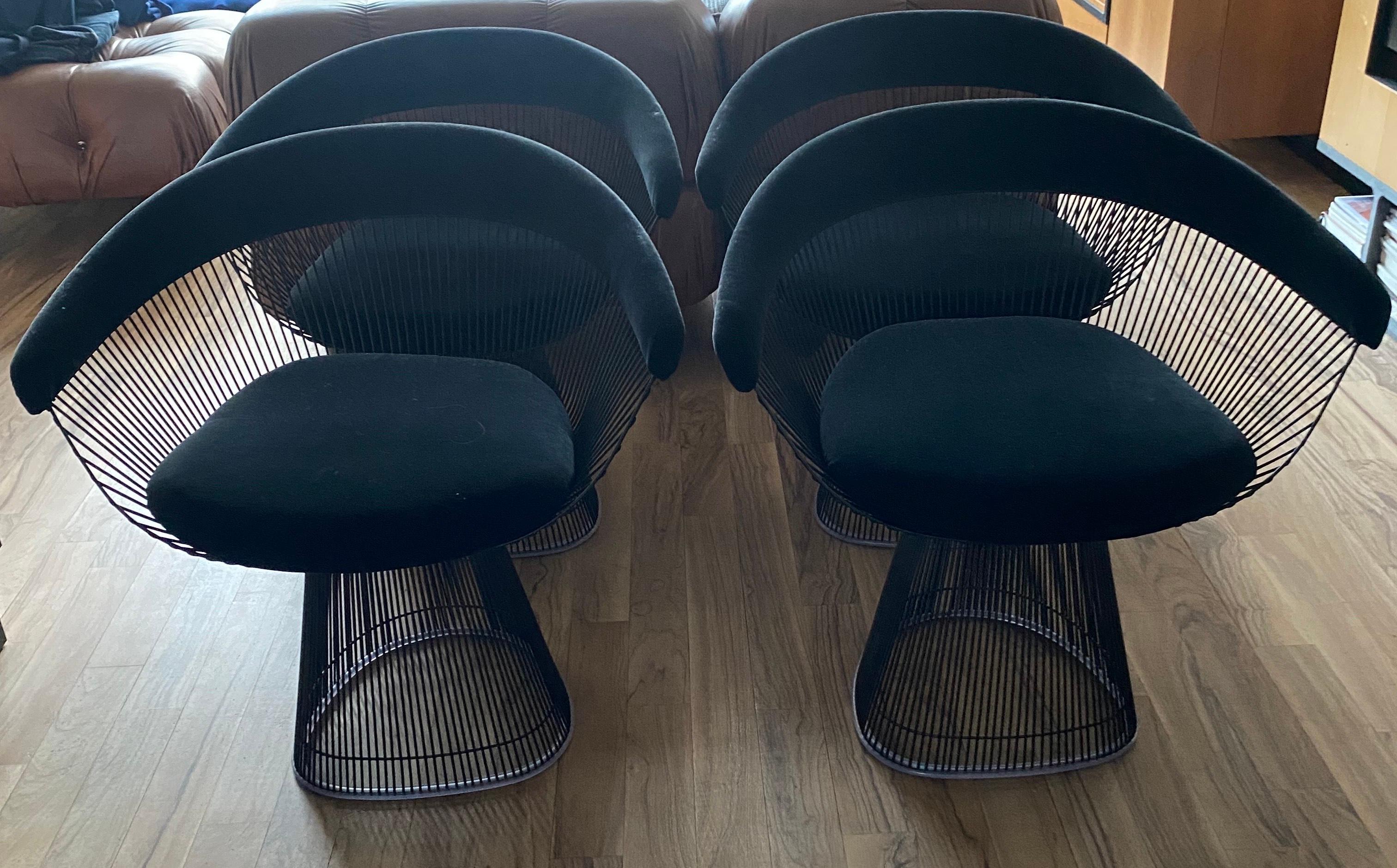 Contemporary 4 Chairs, Warren Platner, Knoll Edition, 2021