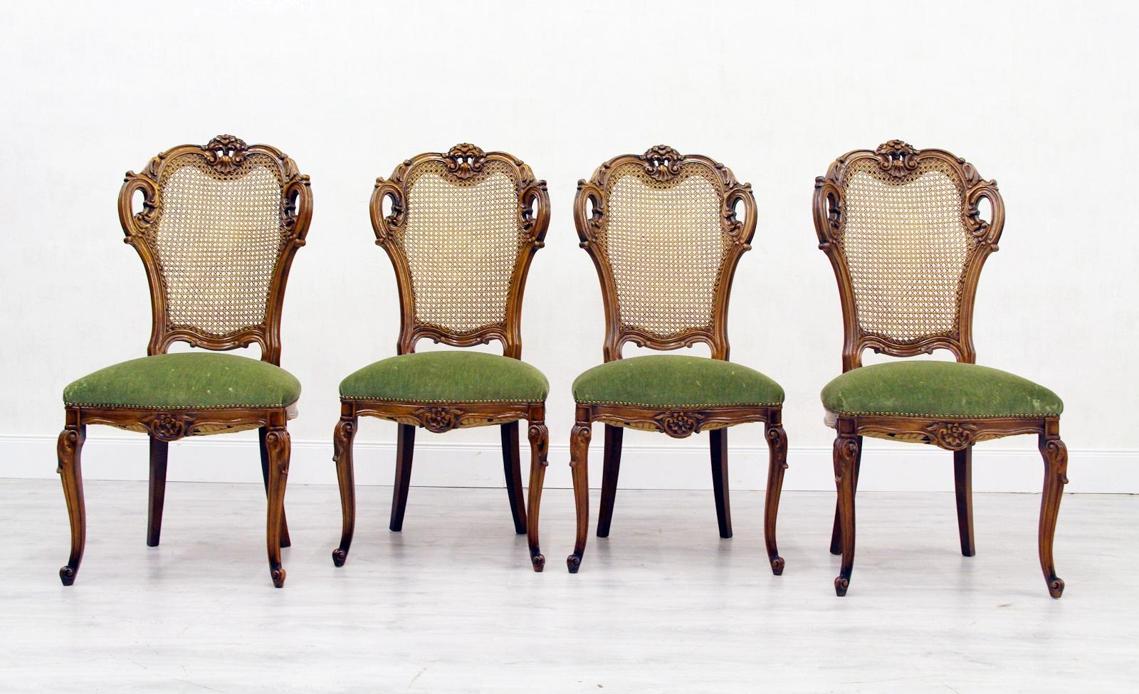 4 Chippendale Chairs Armchair Club Chair Baroque Antique im Zustand „Gut“ im Angebot in Lage, DE