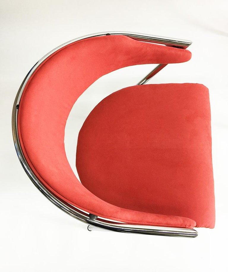 4 Chrome Chairs by Lande, Netherlands, 1990s For Sale at 1stDibs