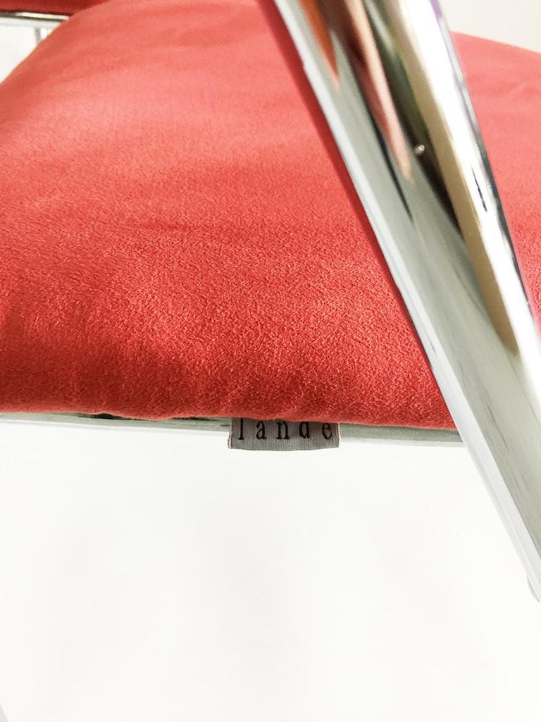 4 Chrome Chairs by Lande, Netherlands, 1990s For Sale at 1stDibs