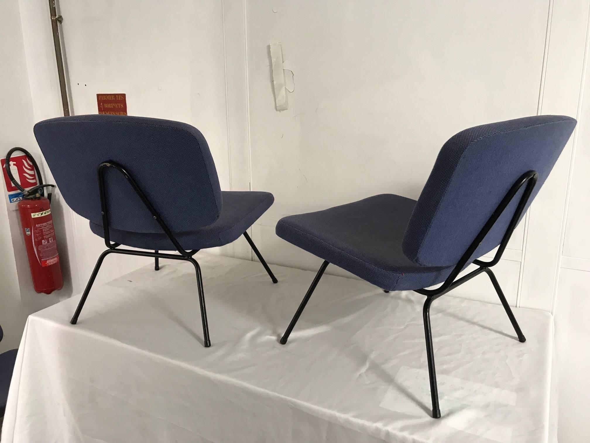 CM190 Slipper Chairs by Pierre Paulin In Good Condition In Paris, FR