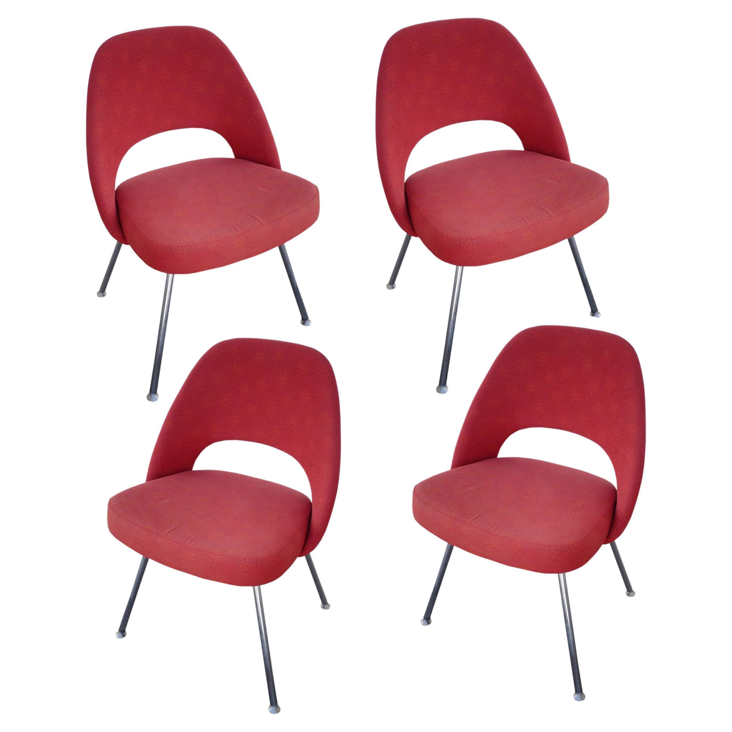 (4) Knoll contemporáneo Eero Saarinen 72C-PC Sillas auxiliares de comedor