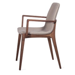 Ensemble contemporain de 2 chaises avec accoudoirs par Studio Tecnico Interna8, Wood Wood