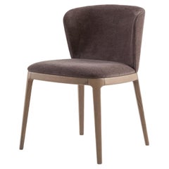 Contemporary set of 4 chairs by Studio Tecnico Interna8, Wood Fabric