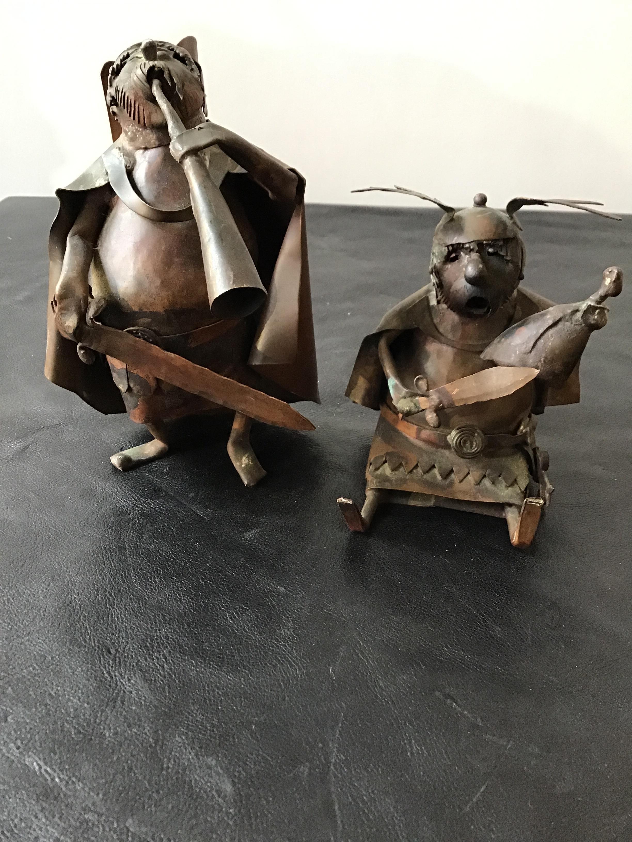 4 Copper Viking Statues For Sale 1