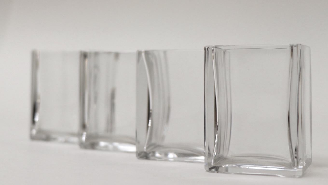 4 crystal Baccarat toothpick holders, all signed, and all in perfect condition. Priced and offered as a lot.